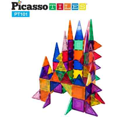 Конструктор Picasso магнітний Tiles Magnetic Building Blocks 101 деталь (817338022402) Вінниця
