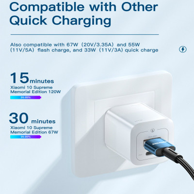 Дата кабель USB 2.0 AM to USB-C 2.0m 120W black Essager (EXC120-CGA01-P) Вінниця - фото 9