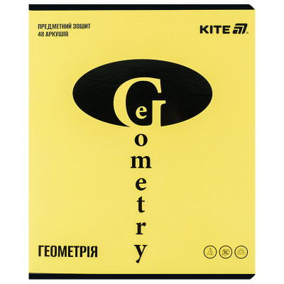 Зошит Kite предметний Bright 48 аркуші, клітинка, геометрія (K25-240-11) Вінниця - фото 1