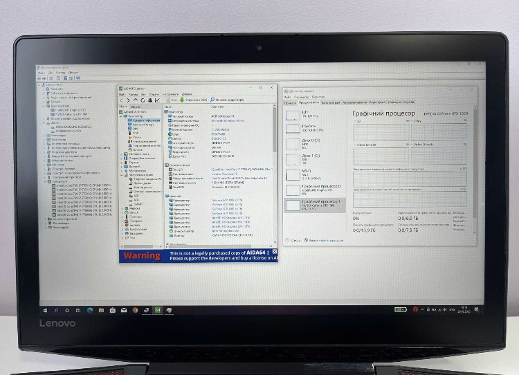 Lenovo Legion Y720-15 15.6” Full HD / i7-7700HQ / GTX 1060 6 Gb / SSD 256 Gb / HDD 500 Gb Харків - фото 7