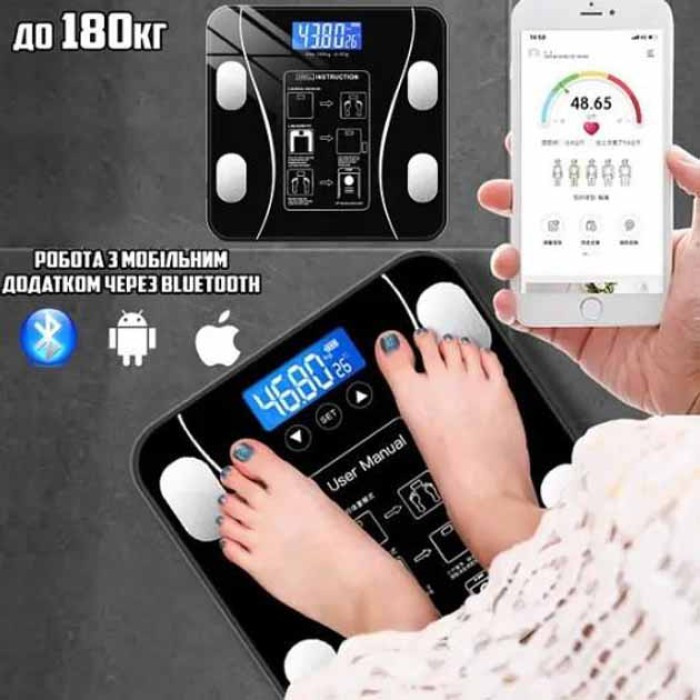 Настільні ваги Sokany SK-19019 з платформою з металу та скла, до 180 кг з точністю 100 г Одеса - фото 3