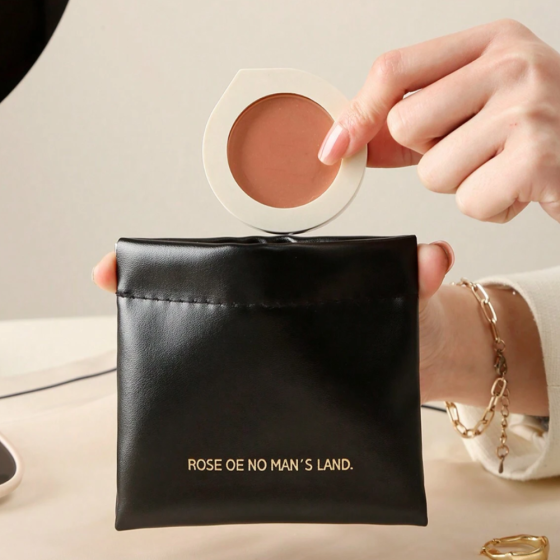 Косметичка для хранения аксессуаров портативная,футляр для мелочей на магнитной клипсе,черный Каменец-Подольский