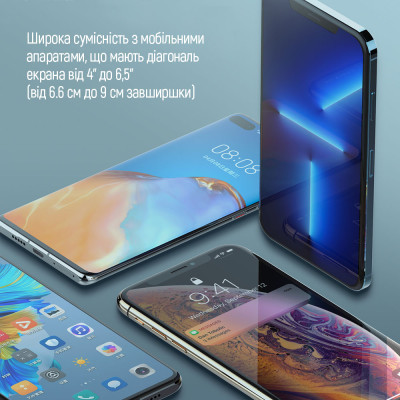 Універсальний автотримач ColorWay Air Vent Car Wireless Charger 15W Black (CW-CHAW038Q-BK) Вінниця - фото 6