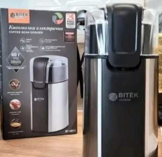Кофемолка електрическая измельчитель роторная BITEK BT 6813 280Вт. Киев - изображение 1