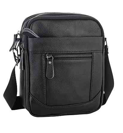 Чоловіча сумка-планшет Tiding Bag (18 х 21 х 7 см) сумка-борсетка через плече Чорний Вінниця
