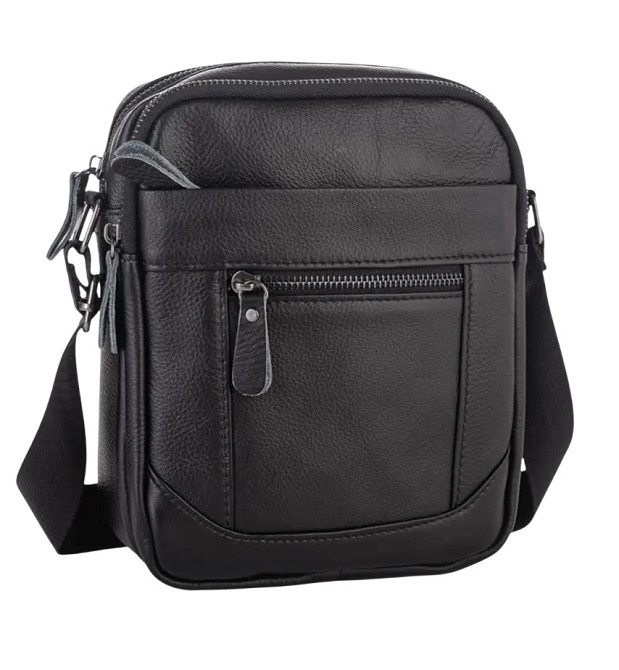 Чоловіча сумка-планшет Tiding Bag (18 х 21 х 7 см) сумка-борсетка через плече Чорний Вінниця - фото 1
