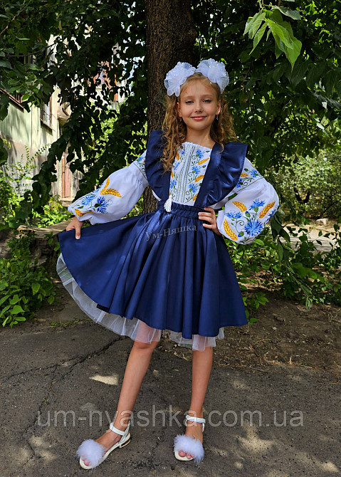 Красивый школьный сарафан регулируемые бретели 116-146 Кривой Рог - изображение 3