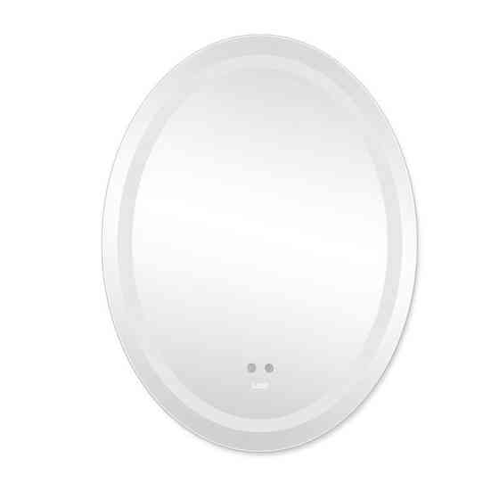 Дзеркало овальне для ванної Lidz Vida 700х500 з LED-підсвіткою Touch, з антизапотіванням, LD78LF5070 Харків