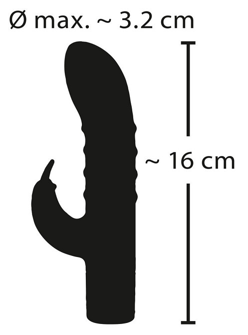 Вібратор із кліторальним стимулятором з 15 режимами вібрації Rabbit Vibe Sex Aura Київ - фото 10