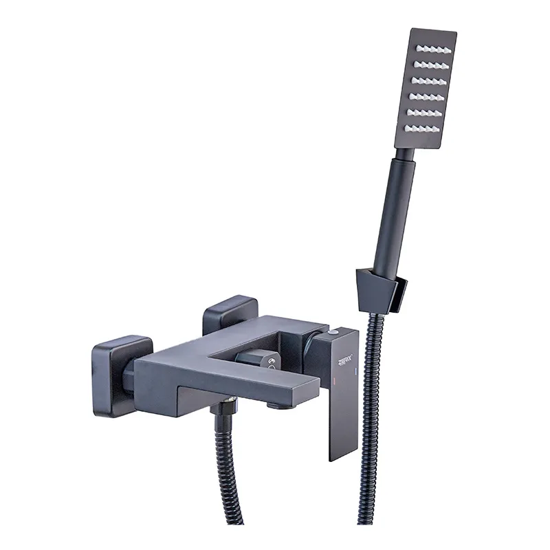 Змішувач для ванни Zerix KUB-008 (Euro) Black з нерж. сталі SUS304 (кол. чорний) (ZX4851) Київ - фото 1