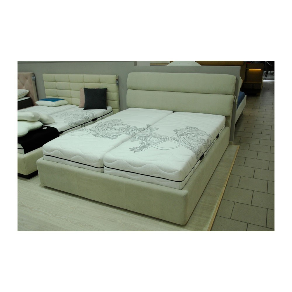 Кровать AtriaDesign Omega 30 Comfort с нишей для белья 160x190 светло-серый Киев - изображение 4