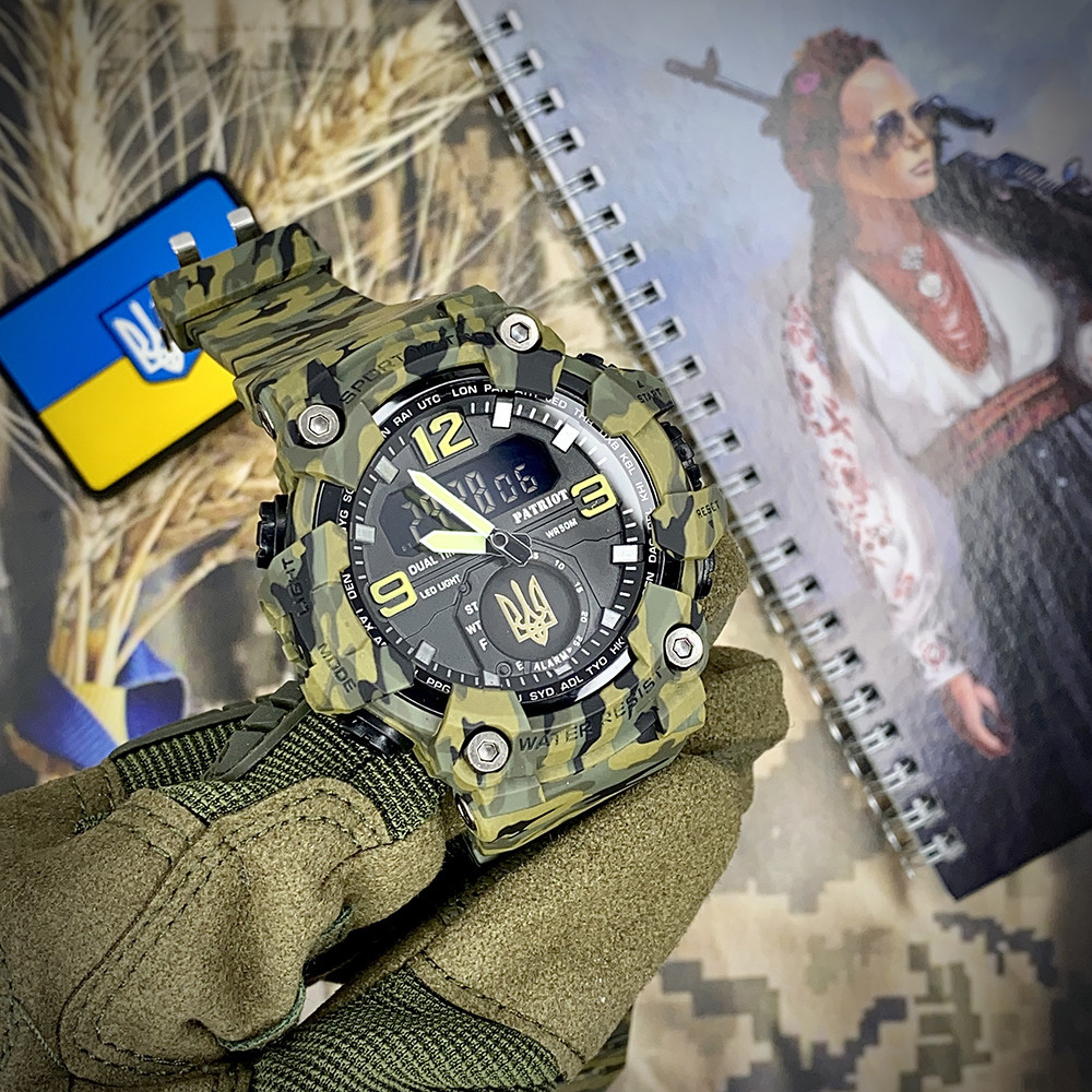 Patriot 004CMGRUAGD Тризуб золото Зелений камуфляж + Коробка. SBR Київ - фото 3