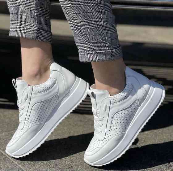 EMELI Кросівки жіночі білі весна осінь з натуральної шкіри демісезонні EMELI 501/7 ST р. 37-41 Коломыя