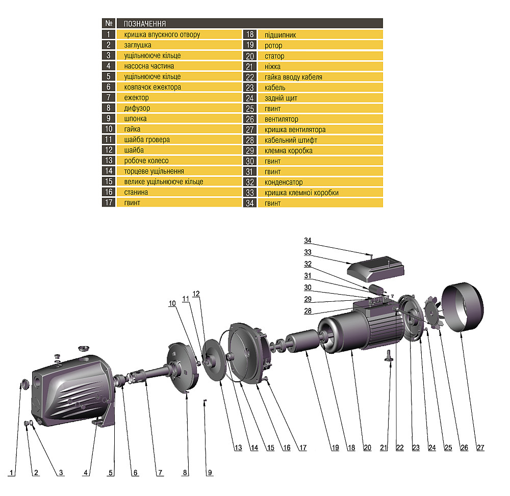 Насос відцентровий Optima JET150 PRIME 1,5кВт Тернопіль - фото 6