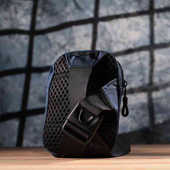 Мужская слинг сумка для путешествий из качественного текстиля Синий (Vintage) Киев