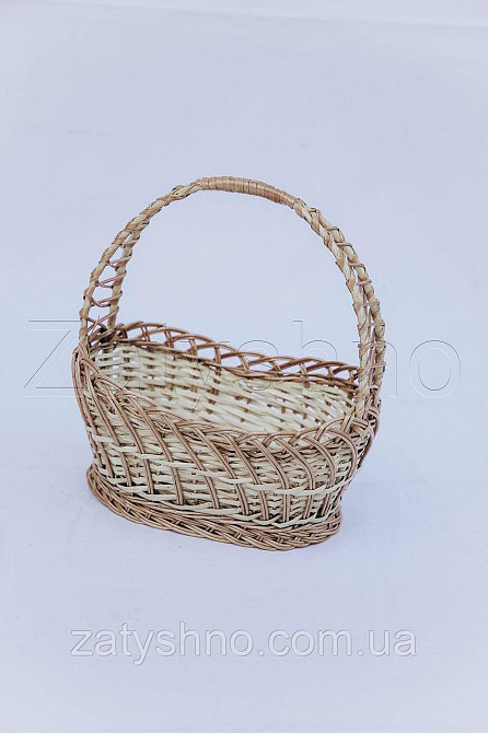 Плетений пасхальний кошик із лози | Київ - фото 3