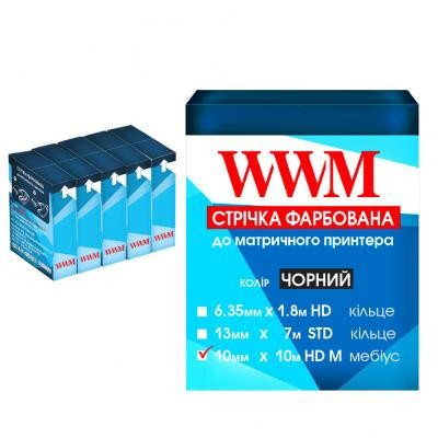 Лента к принтерам 10мм х 10м HD л. Black*5шт WWM (R10.10HM5) Винница - изображение 1