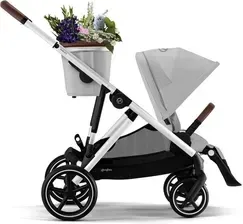Дитяча коляска Cybex Gazelle S 2.0 Slv Lava Grey Spacerowy Z Opcją Wózka Bliźniaczego Київ - фото 1
