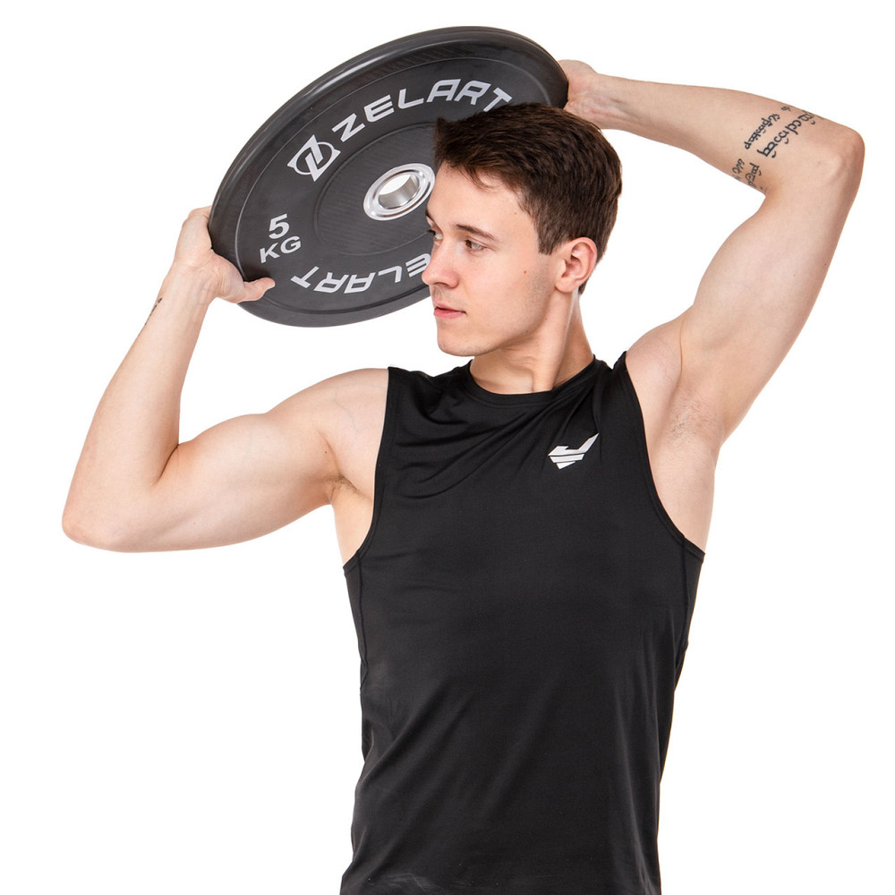 Блин (диск) бамперный для кроссфита резиновый 5 кг d-52мм Zelart-7798-5 Киев - изображение 7