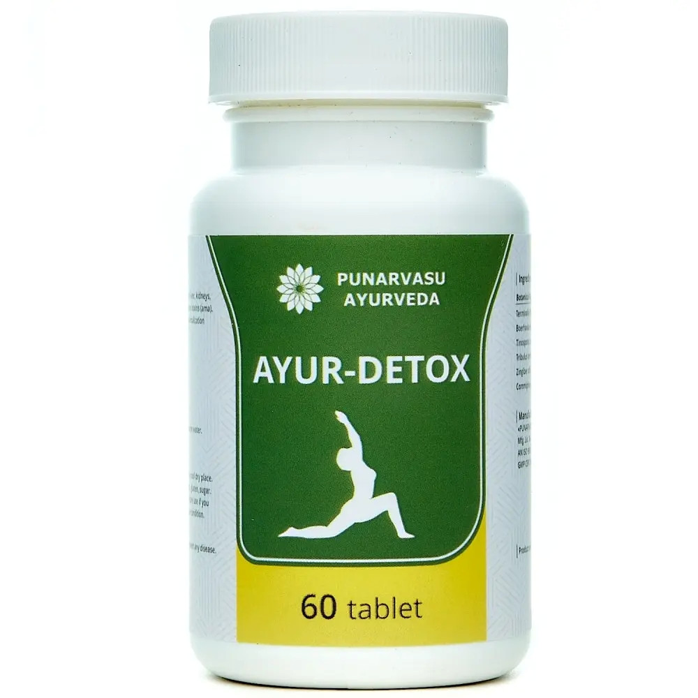 Аюр детокс Punаrvasu Ayur Detox 60 tabl (усунення токсинів, схудення, покращення травлення) Луцьк - фото 1