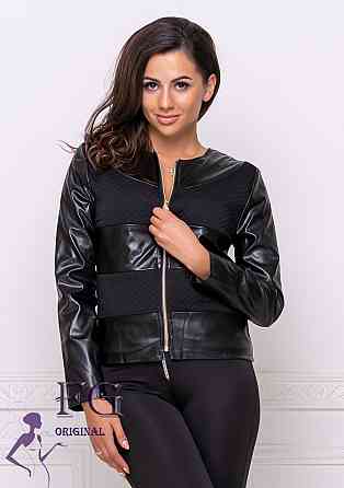 Жіноча легка куртка шкіряна "Nika" оптом | Норма | Розпродаж моделі 42 Київ