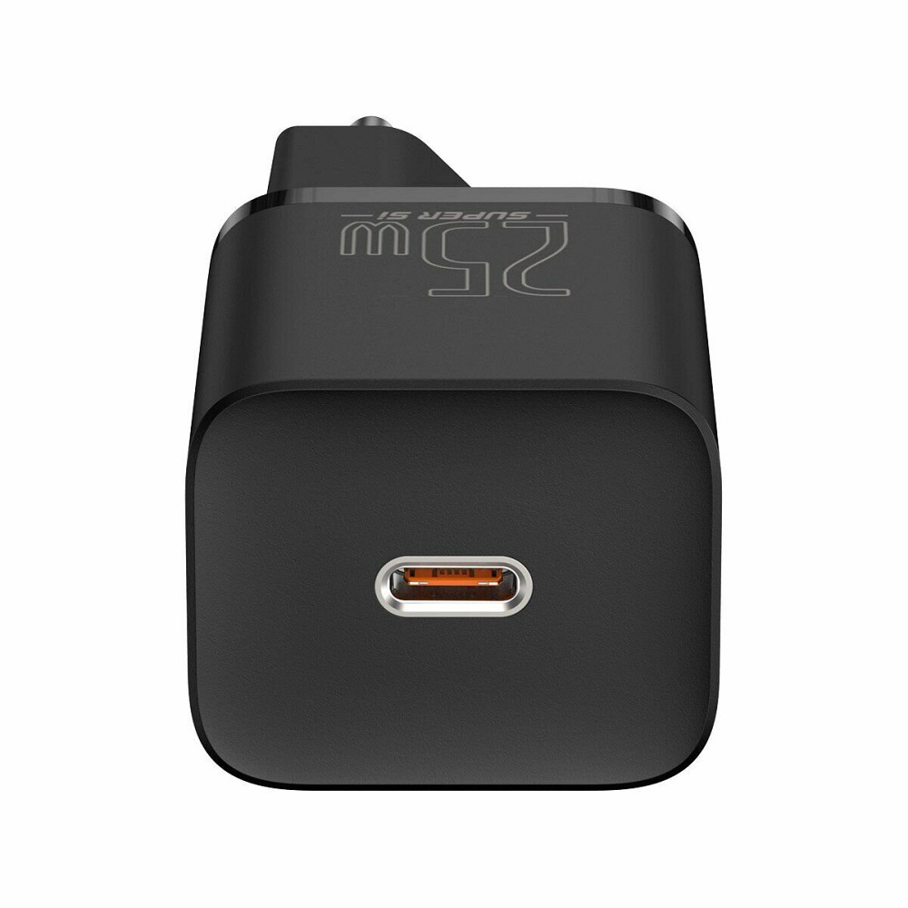 Мережевий зарядний пристрій Baseus Super Si Quick Charger 1C 25W EU Black Київ - фото 4