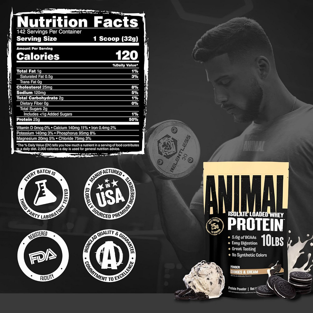 Протеин Universal Nutrition Animal Whey 4500 г, Cookies Cream Луцк - изображение 2