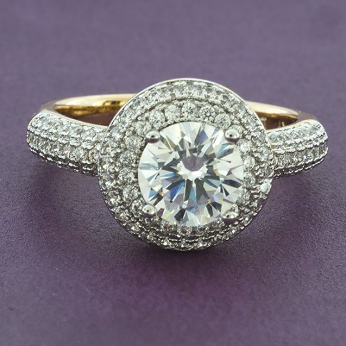 Кольцо Xuping с камнями 18К - 18размер Киев - изображение 1