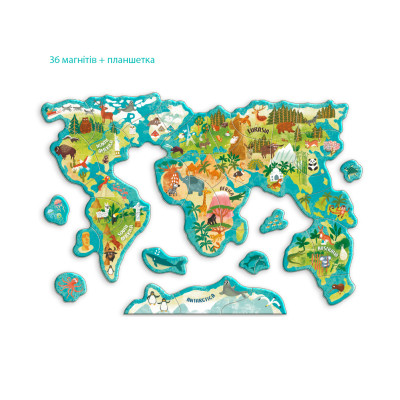 Обучающий набор DoDo Магнитная карта мира животного (200267) Винница - изображение 4