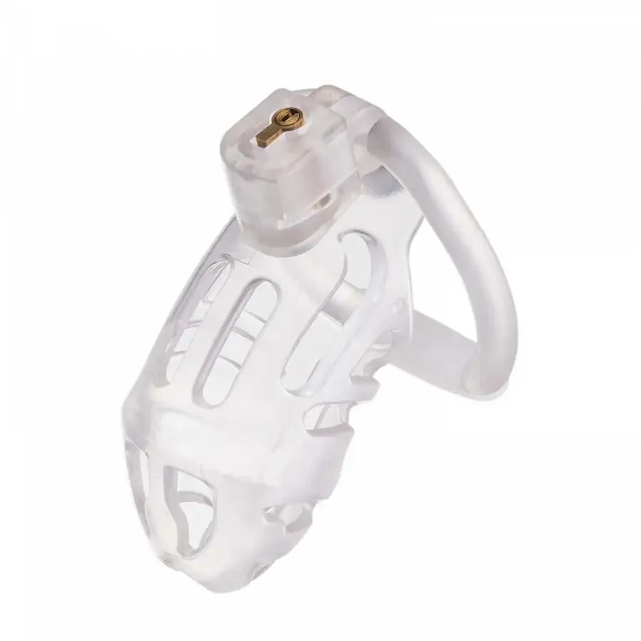 Клітка для пеніса LOCKINK SEVANDA Plastic Penis Chastity Cage - Transparent Львів - фото 8
