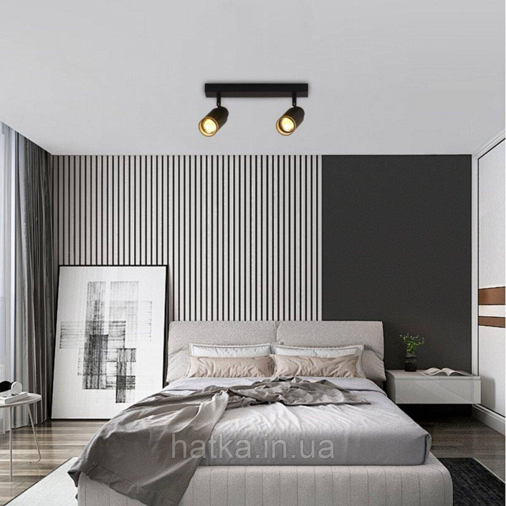 Спот VALESO INN-23051BK черный на 2 плафона Киев - изображение 1