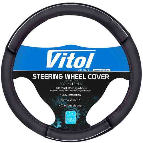 Чохол на кермо 17003 BK розмір M чорний Харків