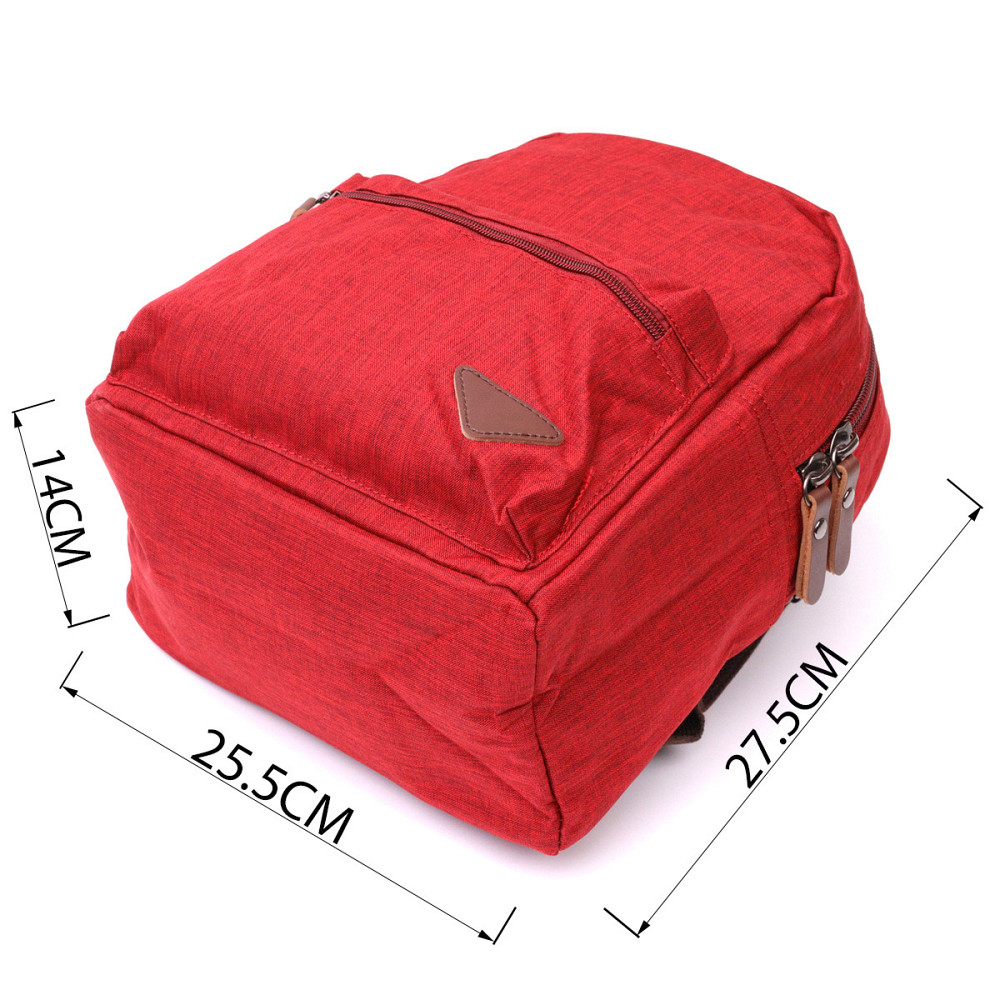 Стильный женский рюкзак из текстиля Vintage 22245 Бордовый Киев - изображение 3