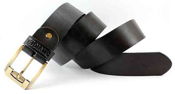 Ремень кожаный Черный (SHVIGEL) Киев