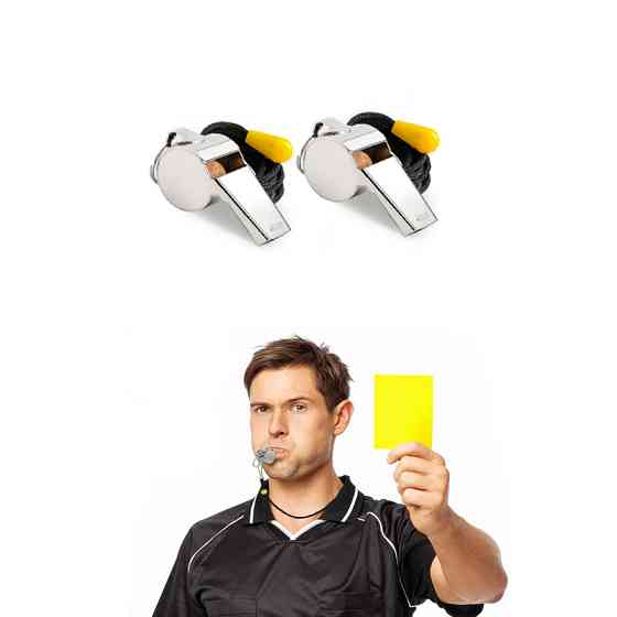 Набор металлических свистков Whistle NE-F-WRM 2 шт для судей, рефери, тренеров Винница