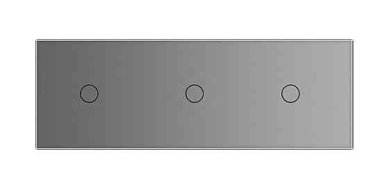 Сенсорний диммер 3 сенсора (1-1-1) Livolo сірий скло (VL-C701D/C701D/C701D-15) Коломыя