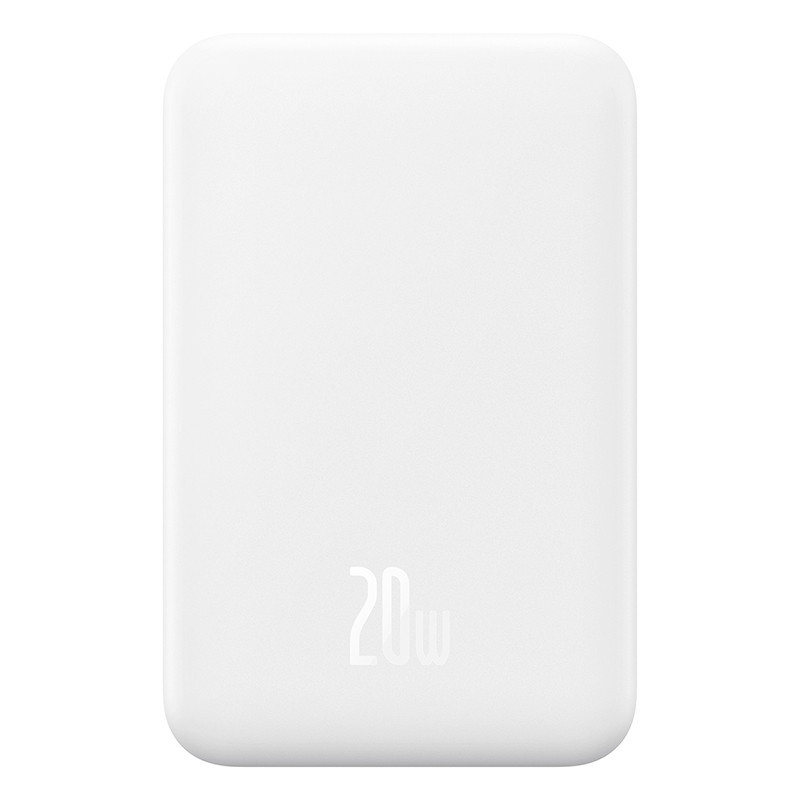 Павербанк 5000 mAh Baseus Mini 20W быстрая зарядка магнитная беспроводная зарядка Stellar White power bank повербанк Одесса - изображение 1