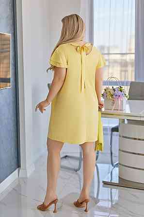 Сукня літня з воланами на плечах Fiesta 46-48, Жовтий Київ