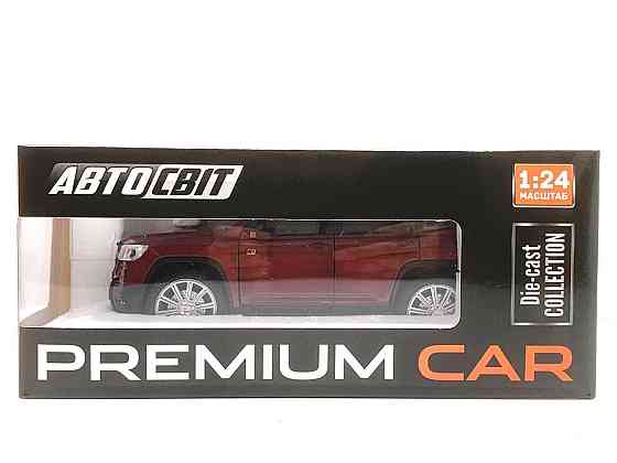 Машина Автосвіт Toyota Land Cruiser інерційна відчиняються двері капот багажник 20 см 1:24 Бордова (AP-2034) Чернігів