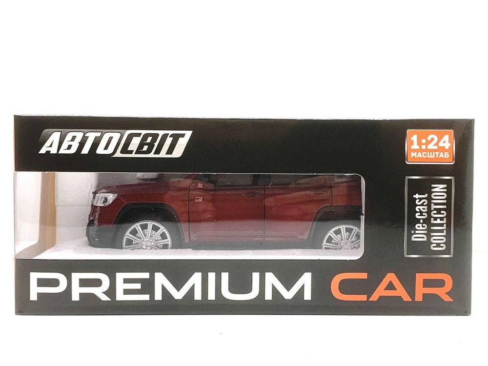 Машина Автосвіт Toyota Land Cruiser інерційна відчиняються двері капот багажник 20 см 1:24 Бордова (AP-2034) Чернігів - фото 2