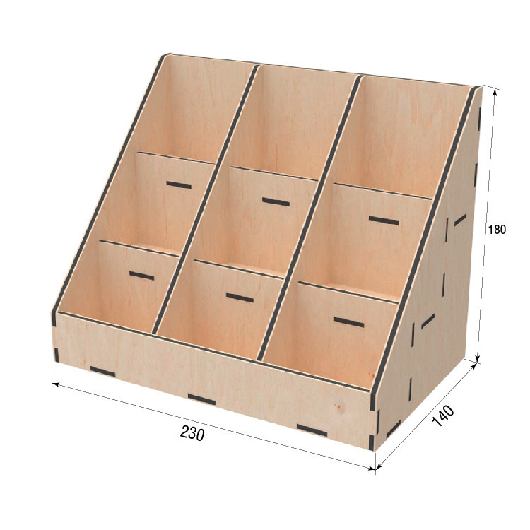 Органайзер EKOSTAR  для чаю і пакетів 70х90 - 9 комірок Київ - фото 3