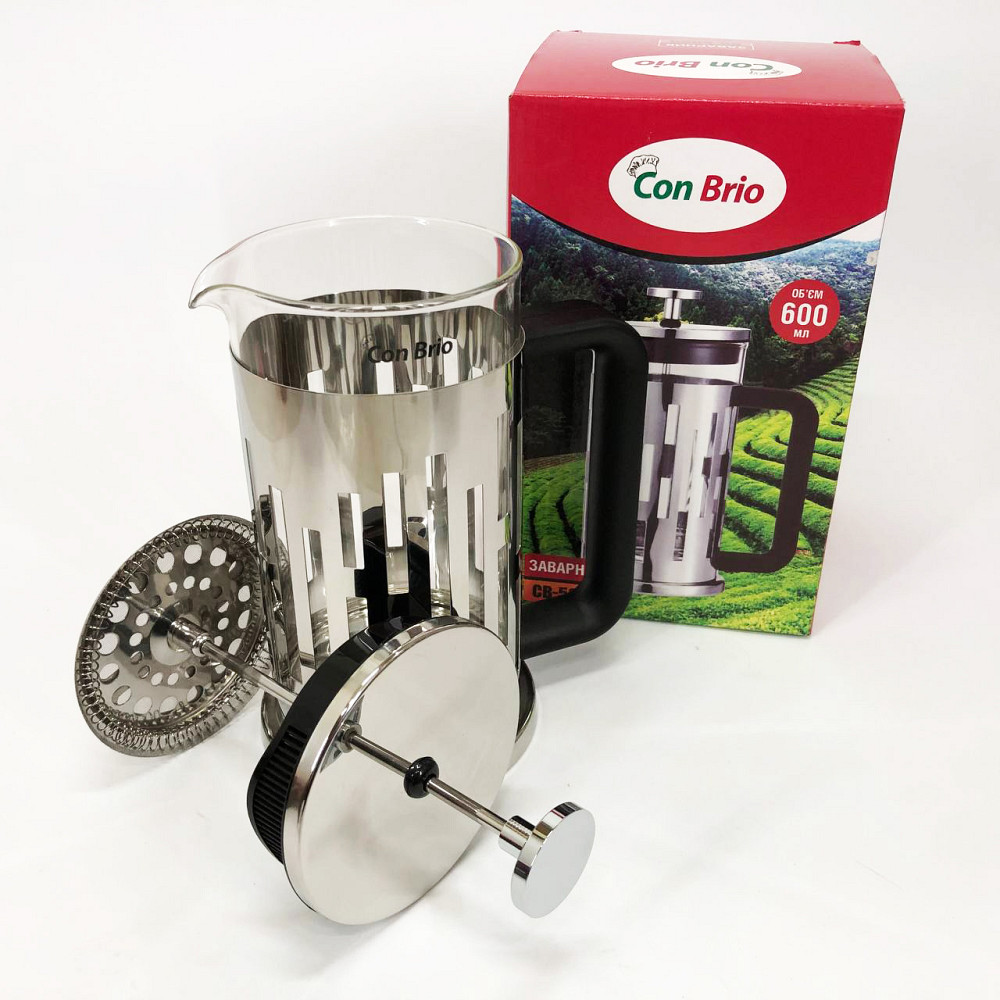 Зручний френч-прес для дому Brio CB-5060 600 мл Френч-прес для з легким доглядом VB-70 Івано-Франківськ - фото 1