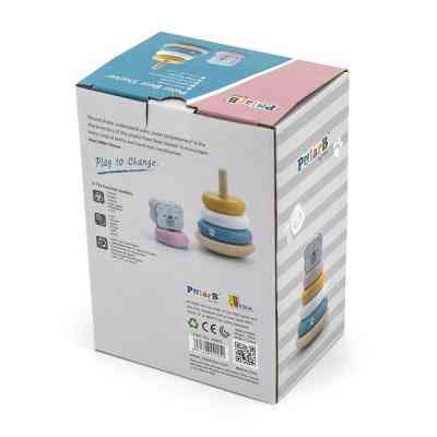 Розвиваюча іграшка Viga Toys Пірамідка PolarB Білий ведмідь (44005) Вінниця