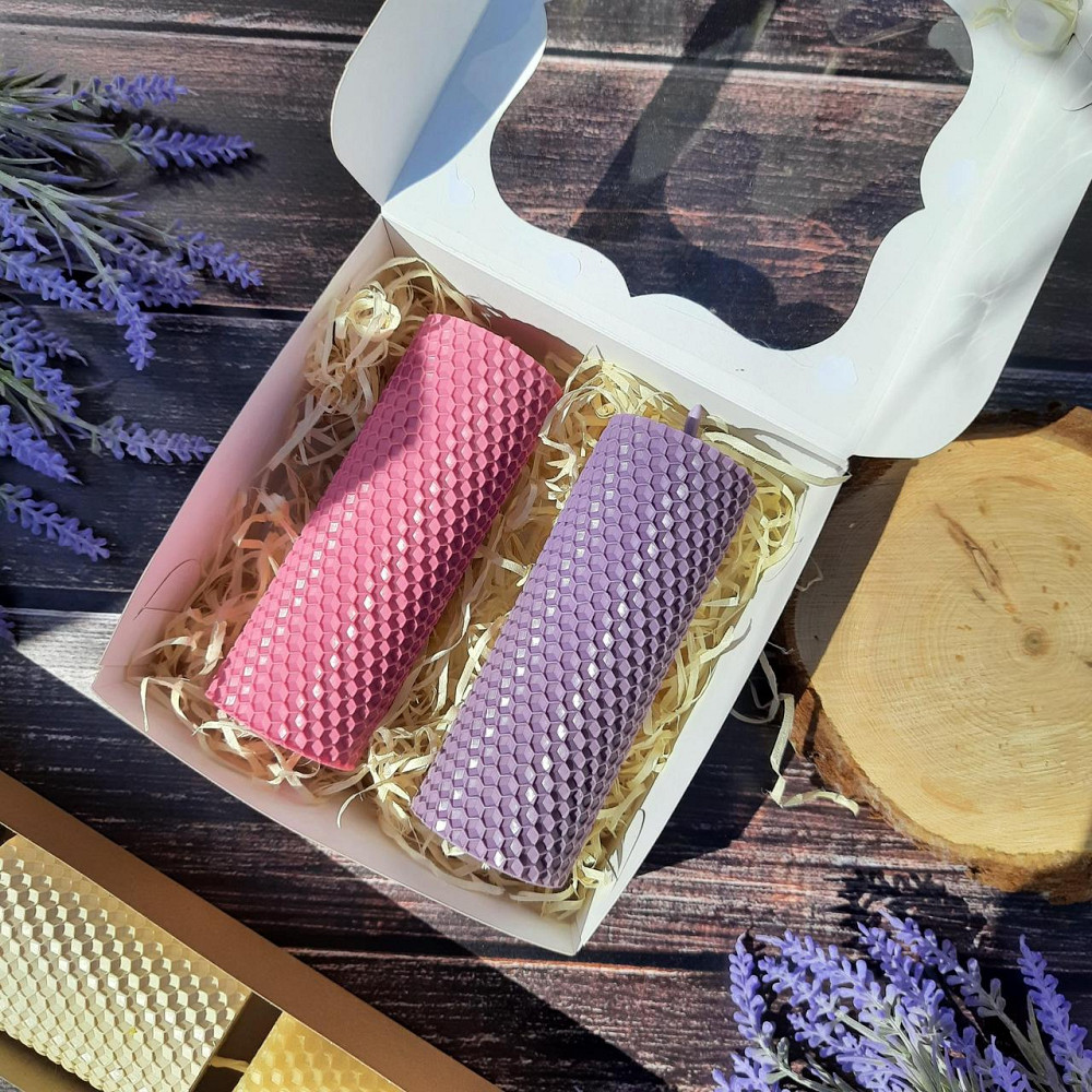 Набор двух свечей из вощины Царство Мёда 13 см Одесса - изображение 1