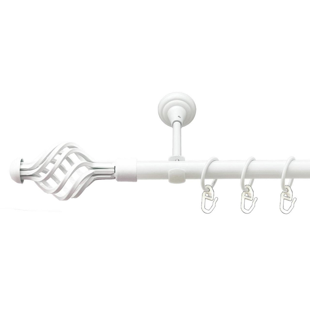 Карниз Orvit Арезо металевий однорядний відкритий гладка труба кільце металеве Арктіс 19 мм 160 см (00-00027559) Львів - фото 1