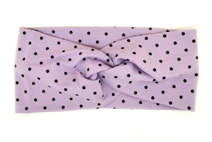 Пов'язка на голову трикотаж у горох Київ - фото 1