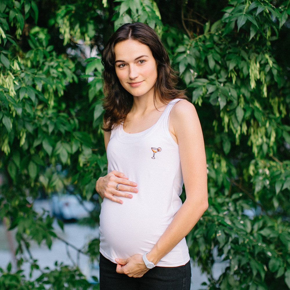 Майка для вагітних та годуючих-біла Київ - фото 1