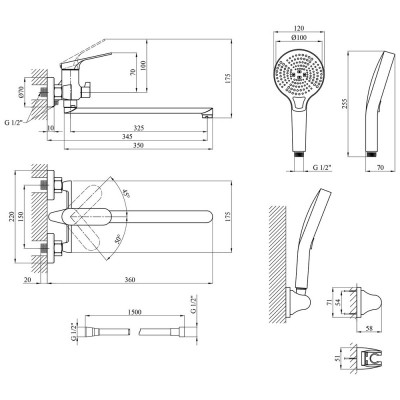 Смеситель Kroner KRM Linz - GRN070 (CV034901) Винница - изображение 8