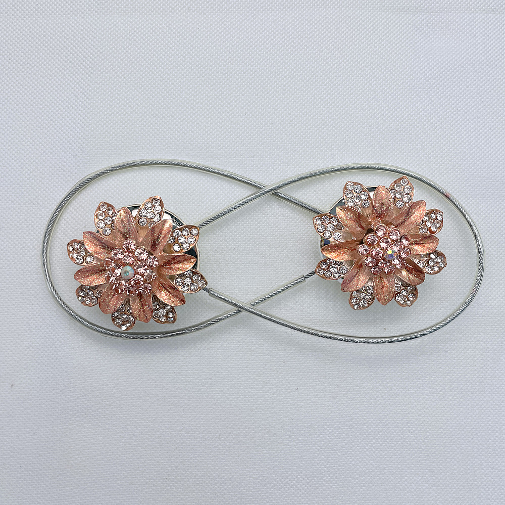 Магніти для штор та гардин "Flowers" набір 2 шт Персиковий (81-191) Київ - фото 5