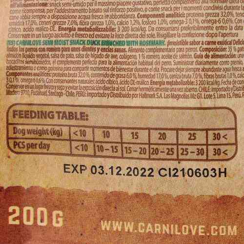 Ласощі Carnilove Dog Semi Moist для собак, качка та розмарин, 200 г Київ
